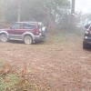 Desvío a la derecha hacia el Pico junto a la batida de Jabalís