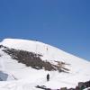 Subida a la cima desde la salida de la arista