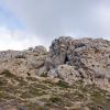 Vista del acceso a la cima desde el collado