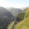 Vista de "Las Catedrales", al fondo el Puerto de Larrau.