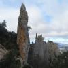 Los montañeros en la horquilla sirven como referencia