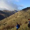 Bajada con mucho desnivel por cordal