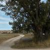 Paso del río Manzano en camino del Monte y al fondo Fuentestrún   