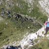 Bajada de Peña Coba por cara sur  