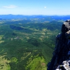 Disfrutando del paisaje en la cima