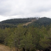 El tajo que corta la cumbre en la actualidad.