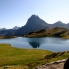 Lac Gentau ( Ayous ) y Midi d' Ossau al fondo