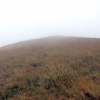 La cumbre con niebla