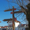 Salida del camino en Burguete