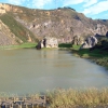 Laguna de La Reineta y cumbre detrás