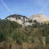 Peña de la Calera con la Peña de Santullán detrás (el acceso SE al collado entre ambas ya no es posible)