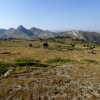 Picos de La Bonaigua desde los llanos de Baciver.
