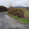 pista desde la carretera principal camino de Isasi