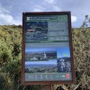 Panel al inicio de la derivación a Peñas Blancas